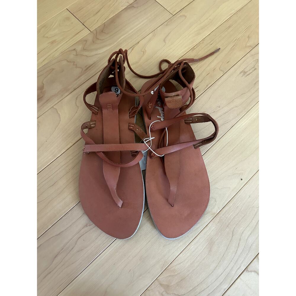 Free People Vacation Day Wrap Brown Boho Sandals - Picture 2 of 4